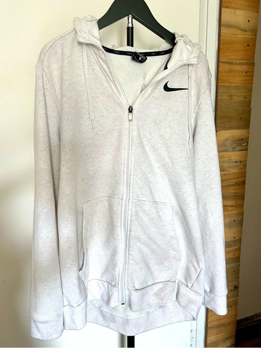 Nike Gray Full Zip Hoodie Medium Athleisure Lightweight Zip Up Jacket